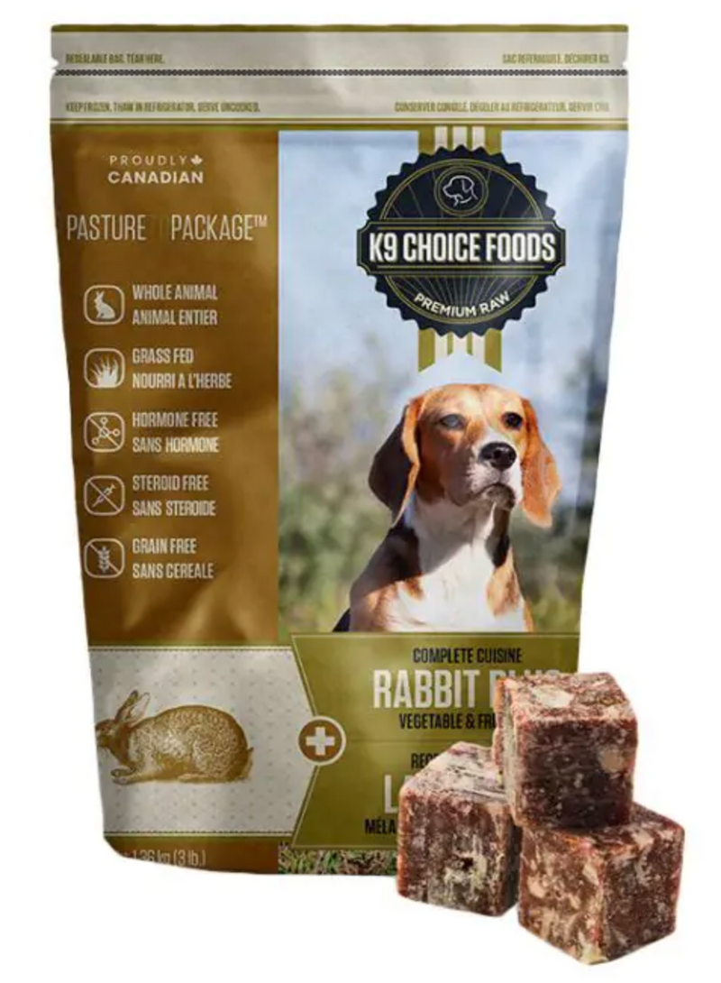 Load image into Gallery viewer, K9 Choice Frozen Raw Rabbit Plus - Discover Dogs