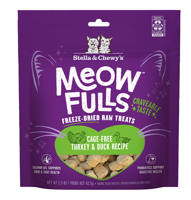 Load image into Gallery viewer, Stella & Chewy's Cat Treats Meowfulls Turkey & Duck 1.5oz