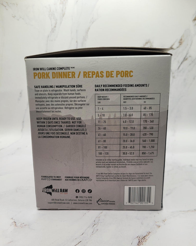 Load image into Gallery viewer, Iron Will Raw Canine Complete Pork Single Protein