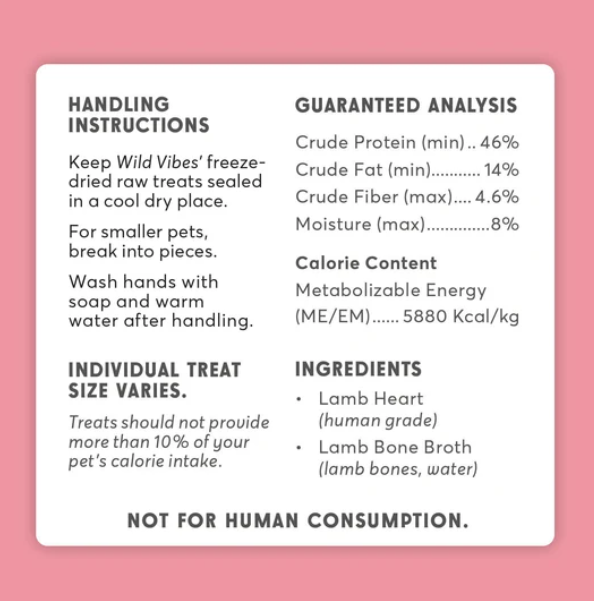 Load image into Gallery viewer, Wild Vibes Lamb Heart and Bone Broth Treats 80g