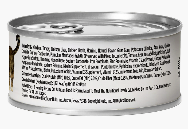 Load image into Gallery viewer, Nulo Cat Chicken & Herring Pate Can