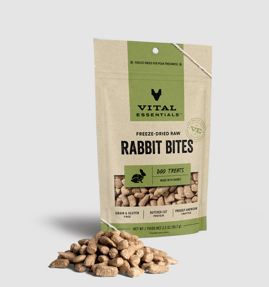 Vital Essentials Freeze-Dried Rabbit Bites 2oz