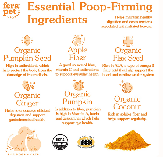 Fera Pet Organics Pumpkin Plus Fiber Support for Dogs & Cats