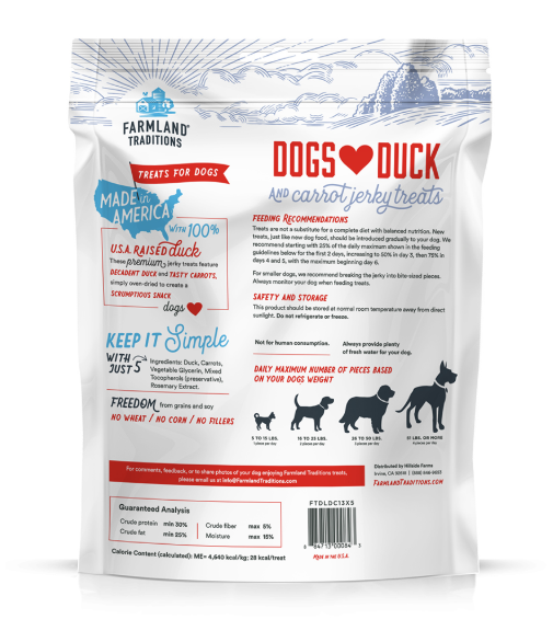 Load image into Gallery viewer, Farmland Traditions Duck & Carrot Jerky Treat
