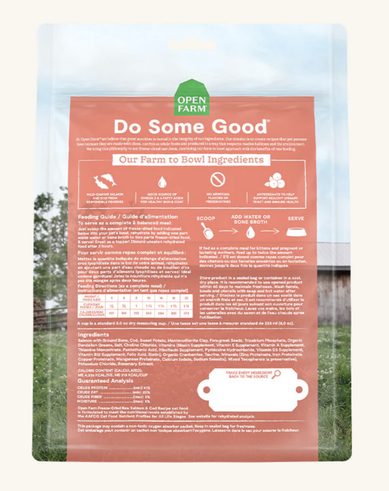 Load image into Gallery viewer, Open Farm Cat Freeze Dried Salmon & Cod