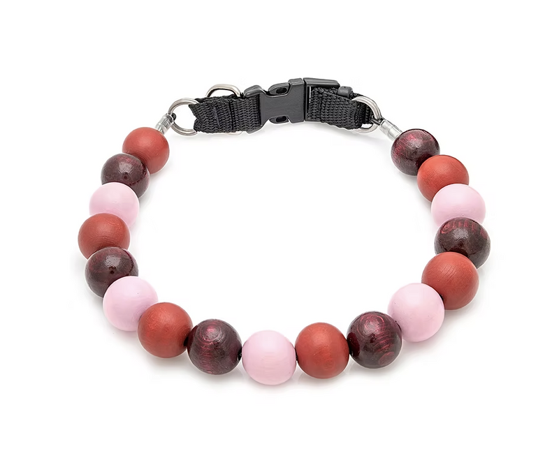 Load image into Gallery viewer, Furrybeads Collar 49 - Cranberry Craze