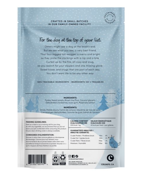 Load image into Gallery viewer, Crumps Dog Holiday Festive Cookies Turkey with Cranberry 270g