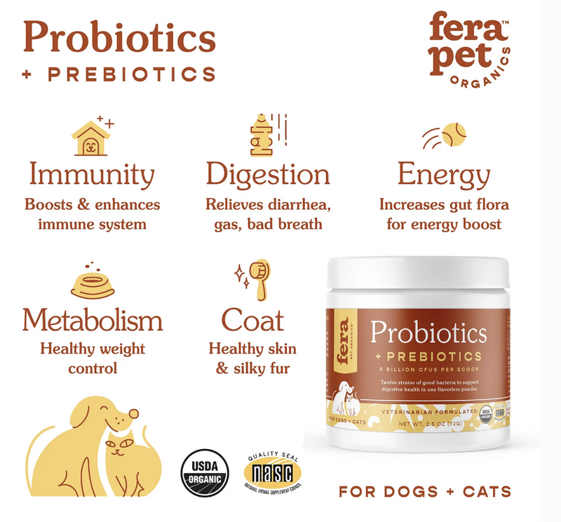 Load image into Gallery viewer, Fera Pet Organics Probiotics with Prebiotics
