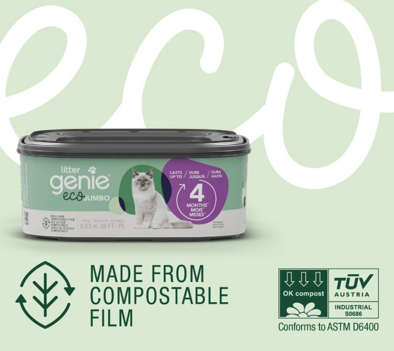 Load image into Gallery viewer, Litter Genie Eco Jumbo Refill Compostable Film 28ft