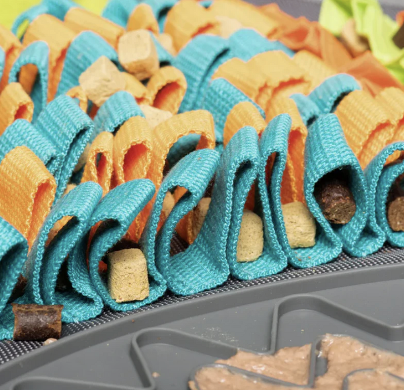 Load image into Gallery viewer, Messy Mutts Square Forage Mat with Suction & Lick Mat 16''