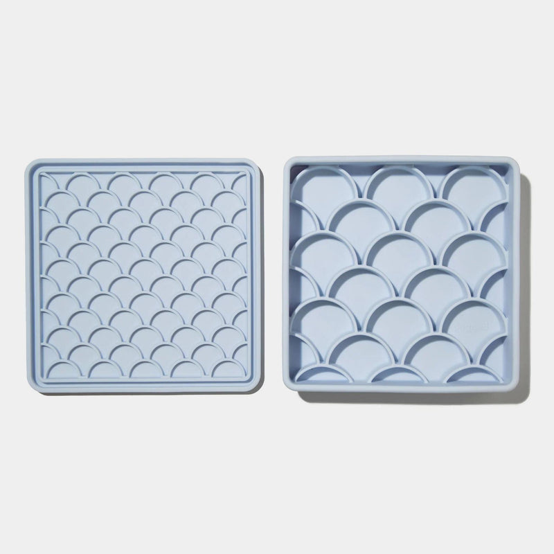 Load image into Gallery viewer, Dogged 3 in 1 Fish Scale Slow Feeder Bowl Sky