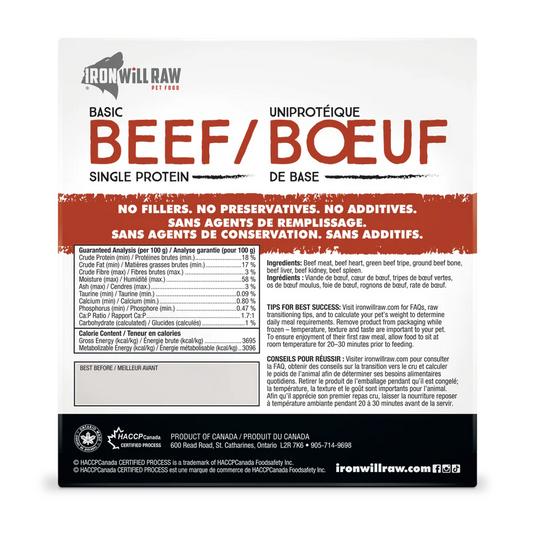 Iron Will Raw Basic Beef 6lb