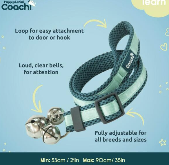 Load image into Gallery viewer, Coachi Puppy & Mini Toilet Bells Teal & Mint