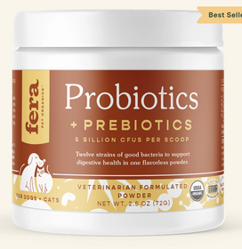 Fera Pet Organics Probiotics with Prebiotics for Dogs & Cats