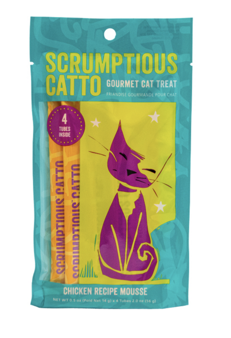 Load image into Gallery viewer, Scrumptious Catto Chicken Mousse Tubes 4pk