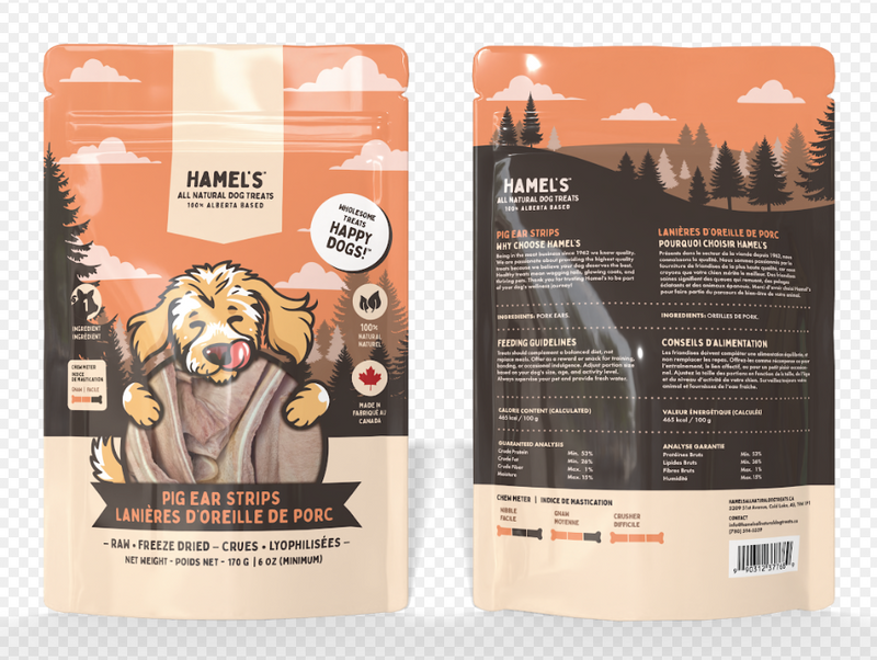 Load image into Gallery viewer, Hamel's Freeze-Dried Pig Ear Strips 170g