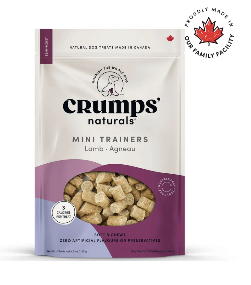 Load image into Gallery viewer, Crumps' Naturals Dog Mini Trainers Semi-Moist Lamb 132g
