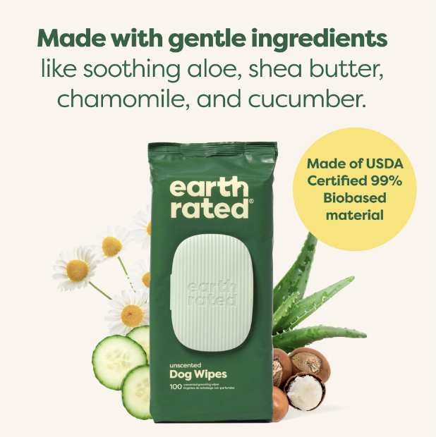 Load image into Gallery viewer, Earth Rated Textured Grooming Wipes 100pk