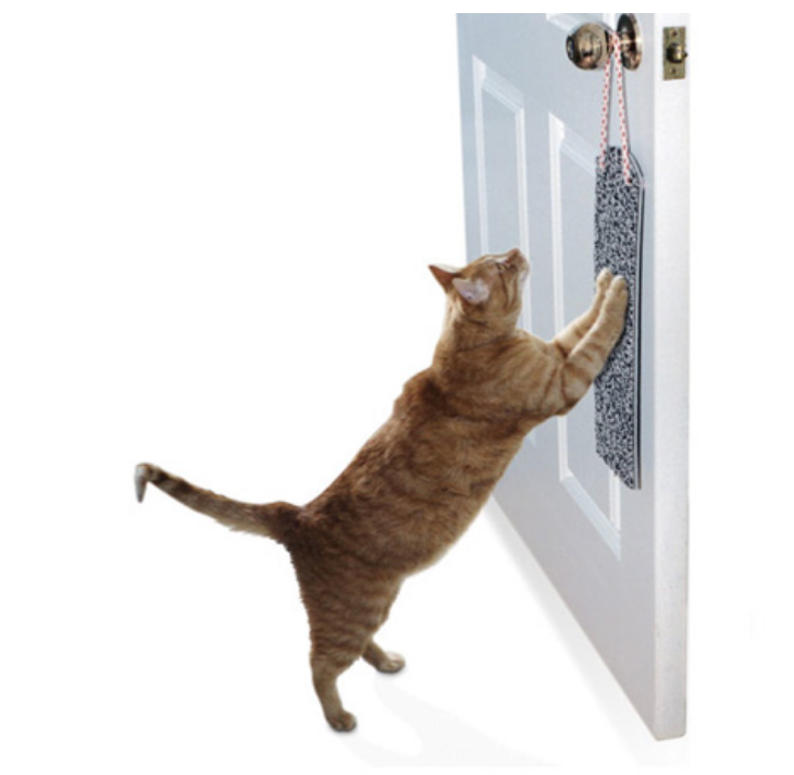 Load image into Gallery viewer, Omega Paw Door Hanging Cat Scratch Pad