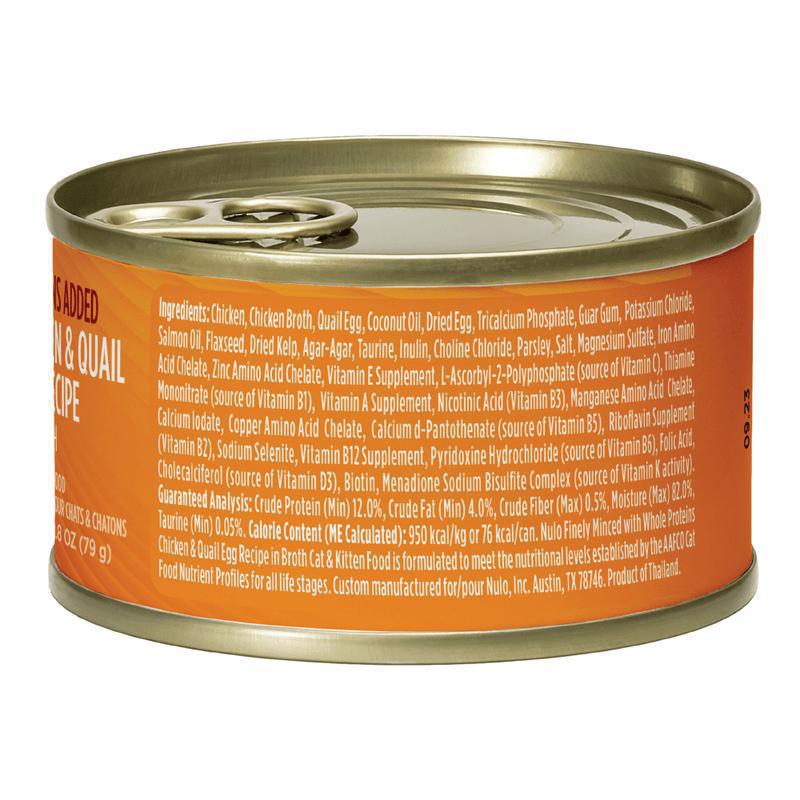 Load image into Gallery viewer, Nulo Cat Minced Chicken & Quail Egg Can 2.8oz