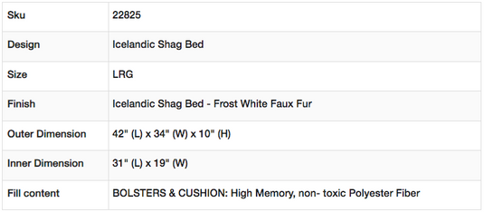 Bowsers Icelandic Shag Bed