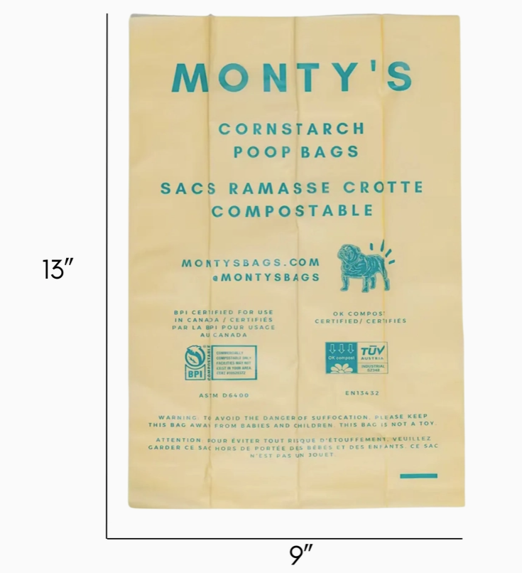 Load image into Gallery viewer, Monty's Compostable Corn Starch Poop Bags - Discover Dogs