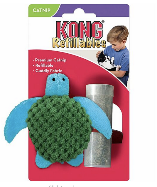 Kong Refillable Catnip Turtle Toy