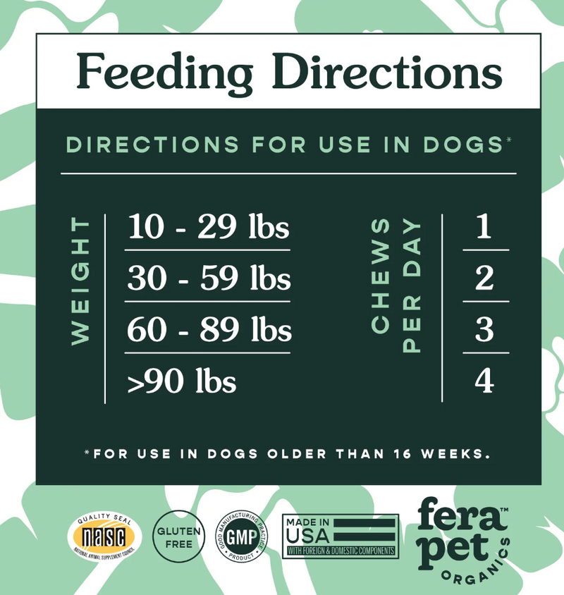 Load image into Gallery viewer, Fera Pet Organics Hip + Joint Support for Dogs 90ct - Discover Dogs