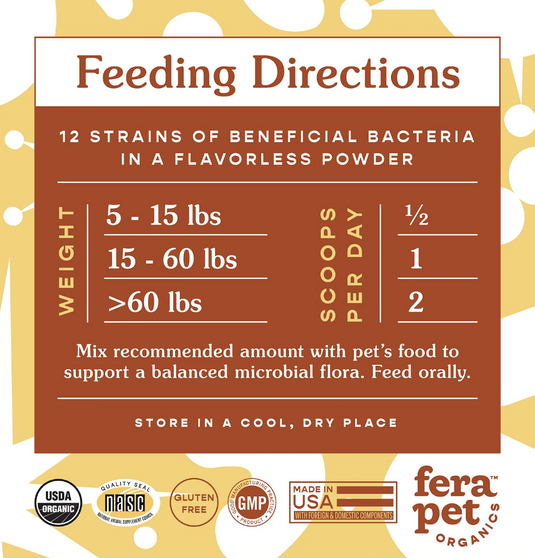 Fera Pet Organics Probiotics with Prebiotics