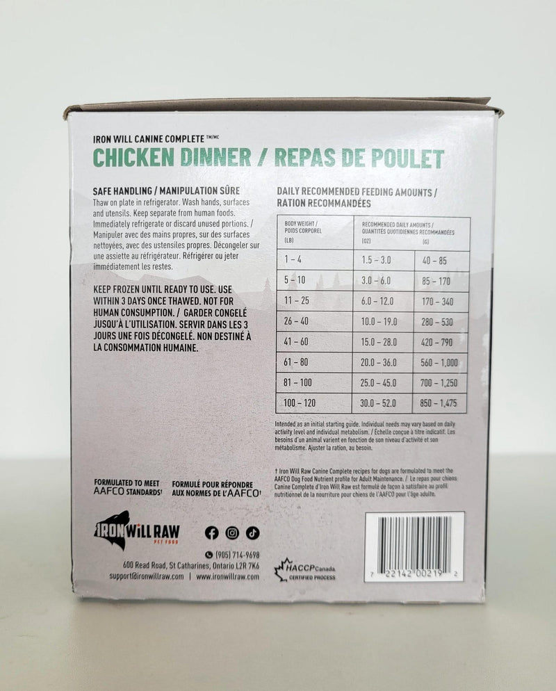 Load image into Gallery viewer, Iron Will Raw Complete Chicken Single Protein 6lb
