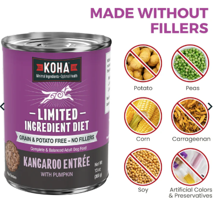 Load image into Gallery viewer, KOHA Limited Ingredient Diet Kangaroo Pate Entrée for Dogs 368g