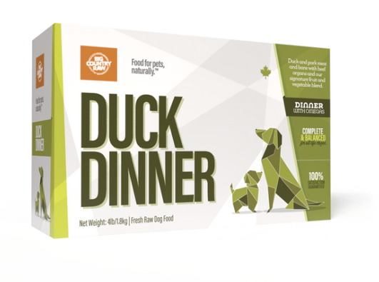 Load image into Gallery viewer, Big Country Raw Duck Dinner 4lb - Discover Dogs