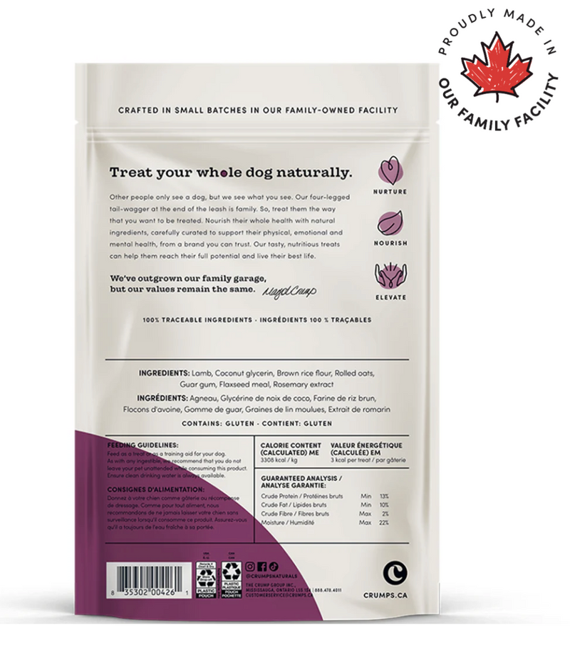 Load image into Gallery viewer, Crumps' Naturals Dog Mini Trainers Semi-Moist Lamb 132g