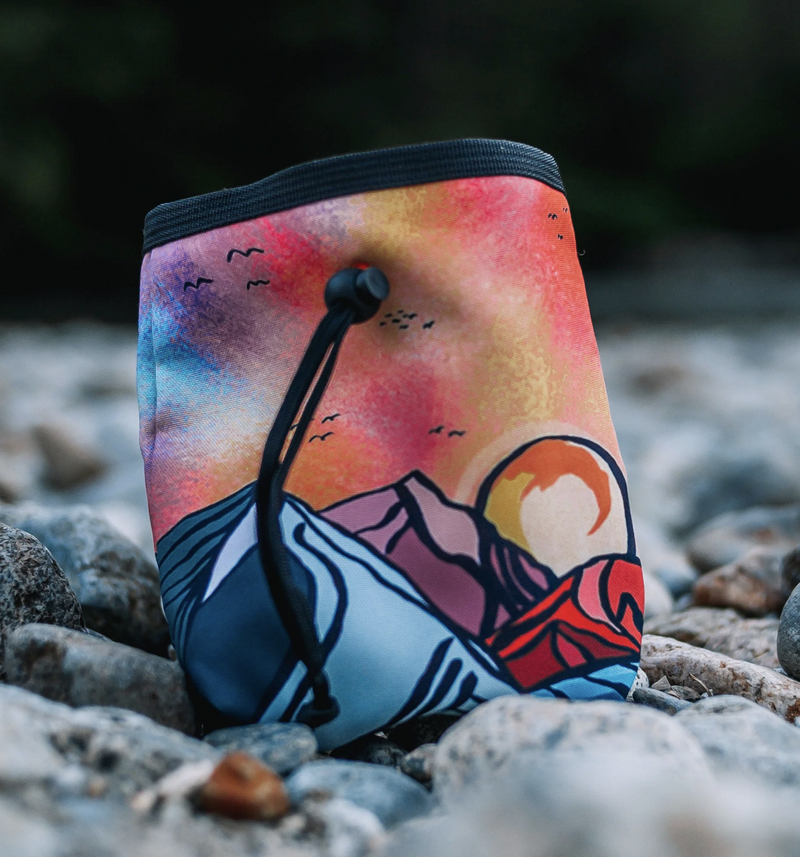 Load image into Gallery viewer, Woof & Stuff Sunrise Peaks Treat Pouch