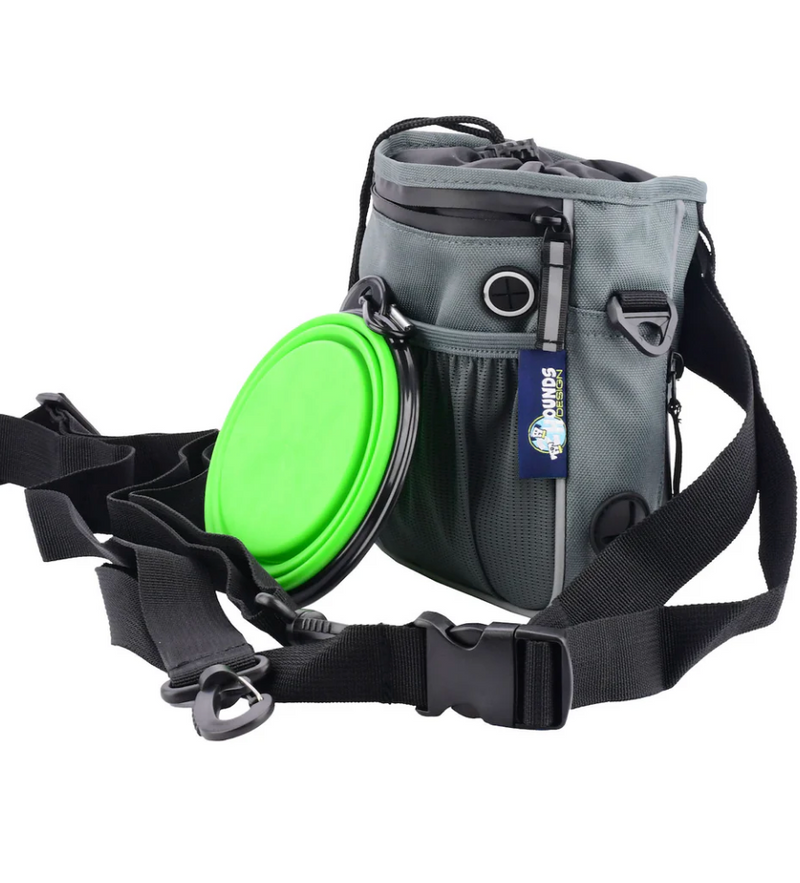 Load image into Gallery viewer, 2 Hounds Treat Bag Training Pouch with Collapsible Water Bowl