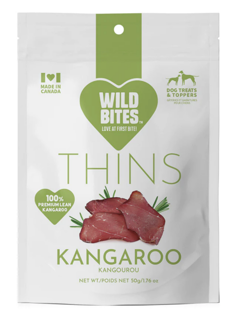 Load image into Gallery viewer, Wild Bites Kangaroo Thins 50g