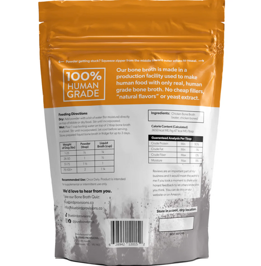 Bluebird Provisions Chicken Bone Broth For Dogs & Cats 200g