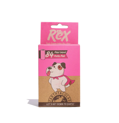 Load image into Gallery viewer, Earthtacular Rex Compostable Petite Pink Box 84 bags - Discover Dogs