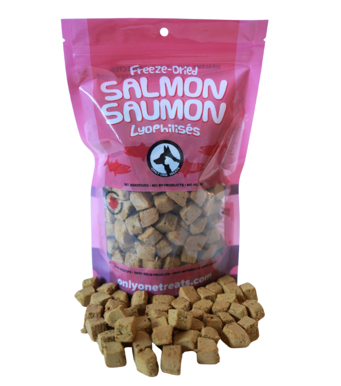 Load image into Gallery viewer, Only One Treats Freeze-Dried Salmon 85g