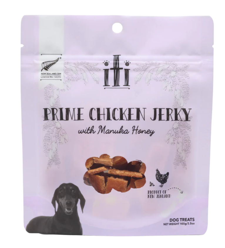 Iti Prime Chicken Jerky with Manuka Honey – Discover Dogs