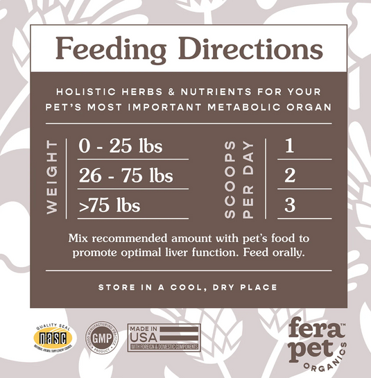 Fera Pet Organics Liver Support for Dogs & Cats