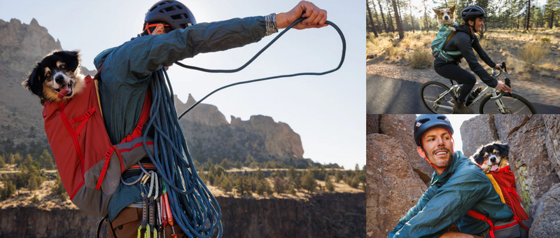 Load image into Gallery viewer, Ruffwear Hitch Hiker Dog Backpack Carrier River Rock Green