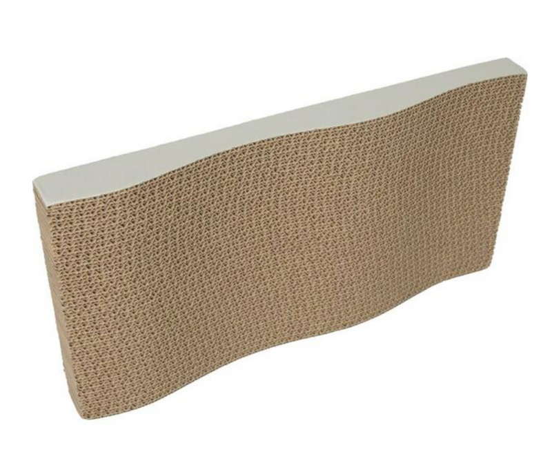 Load image into Gallery viewer, Bad Kitty Making Waves Cardboard Scratcher