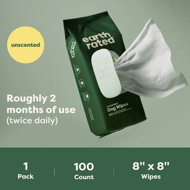 Load image into Gallery viewer, Earth Rated Textured Grooming Wipes 100pk