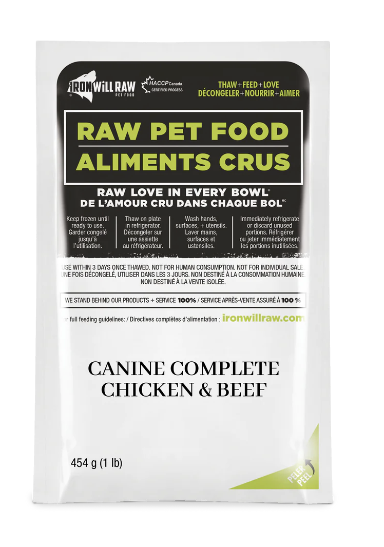 Load image into Gallery viewer, Iron Will Raw Canine Complete Chicken & Beef Dinner