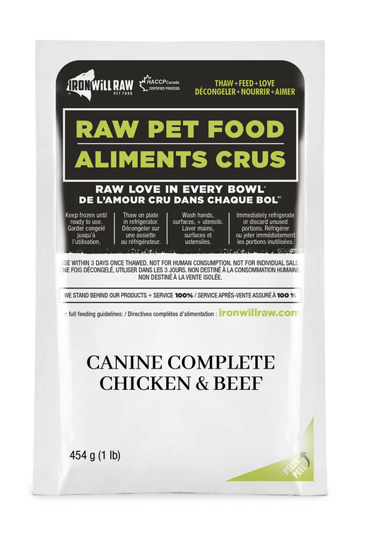 Iron Will Raw Canine Complete Chicken & Beef Dinner