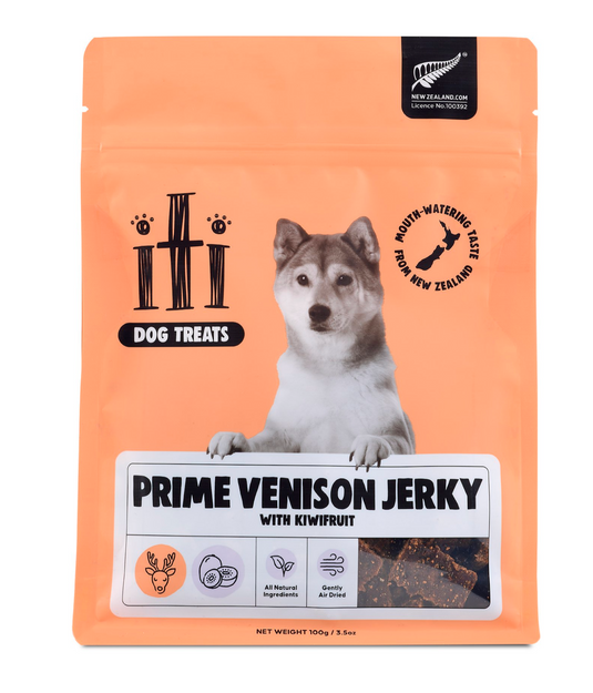 Iti Venison with Kiwifruit Jerky Bits
