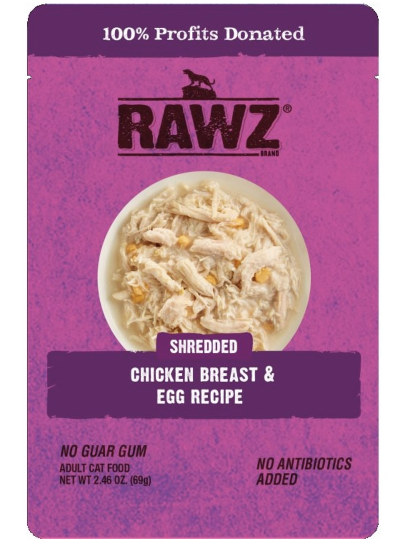 Load image into Gallery viewer, Rawz Cat Shredded Chicken Breast and Egg 2.46oz