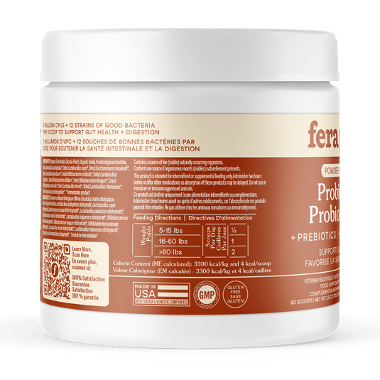 Fera Pet Organics Probiotics with Prebiotics for Dogs & Cats