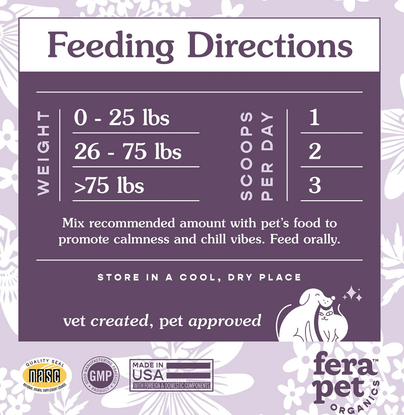 Load image into Gallery viewer, Fera Pet Organics Calming Support for Dogs &amp; Cats
